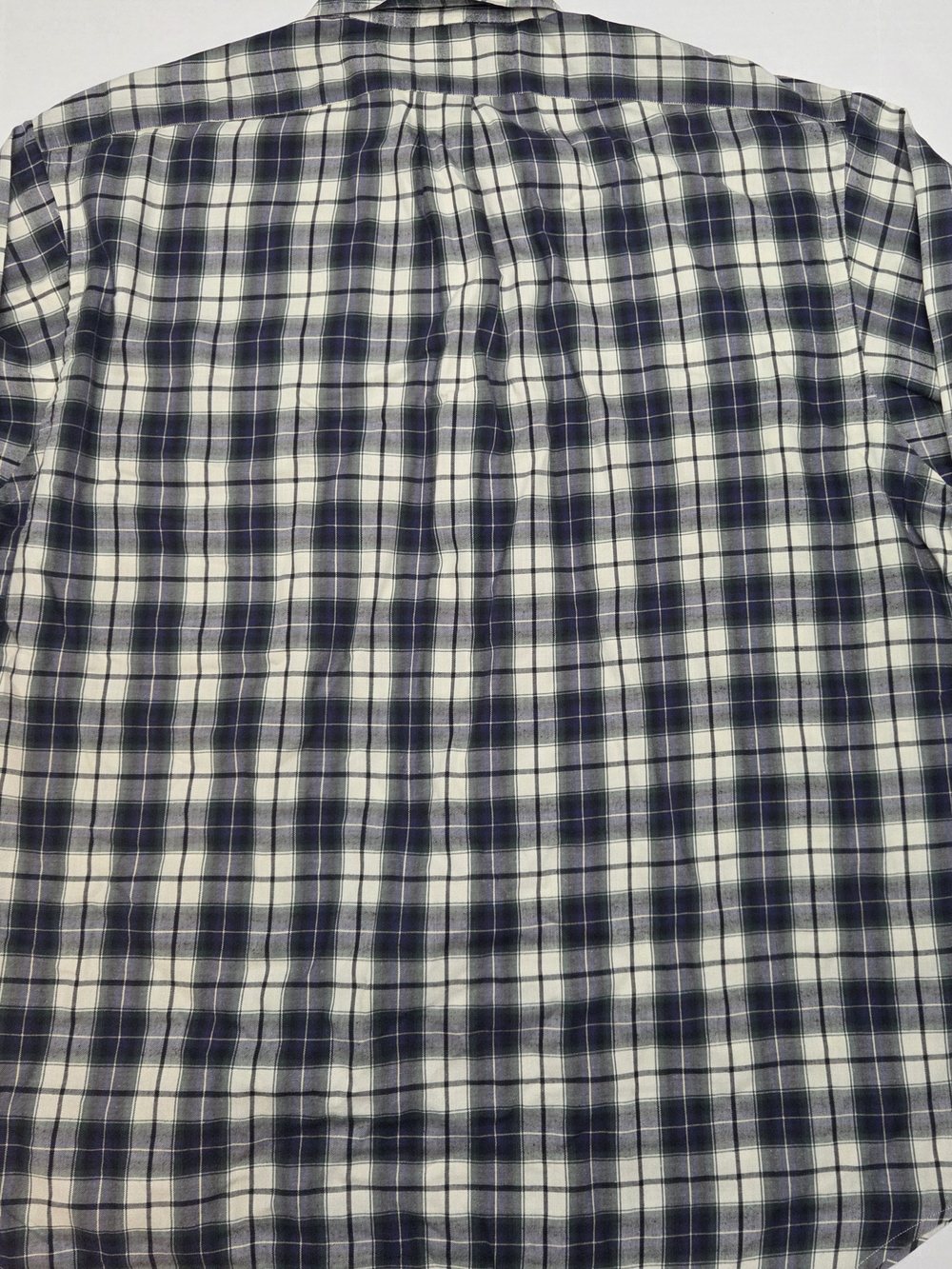 Polo by Ralph Lauren 100% Blaire Cotton Navy & White Plaid Button-Down Shirt